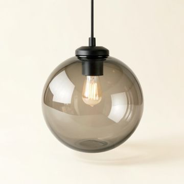 6 '' H Glass Sphere Pendant Shade ( Screw On ) In Smoke (synthetic illustration; no displayed measurements)