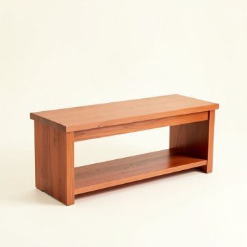 Fern Bridge Indoor Bench - Terracotta (synthetic illustration; no displayed measurements)