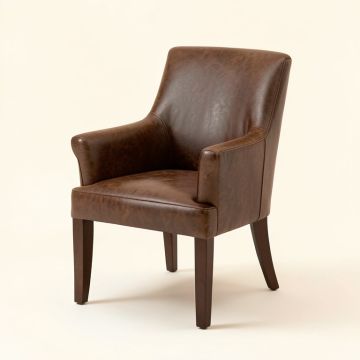 Allegany Bonded Leather Upholstered Dining Chair (synthetic illustration; no displayed measurements)
