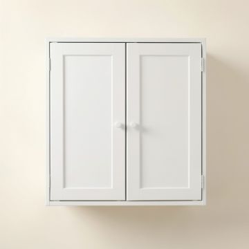 Moss Bluff Wall-Mounted Laundry Cabinet - White (synthetic illustration; no displayed measurements)