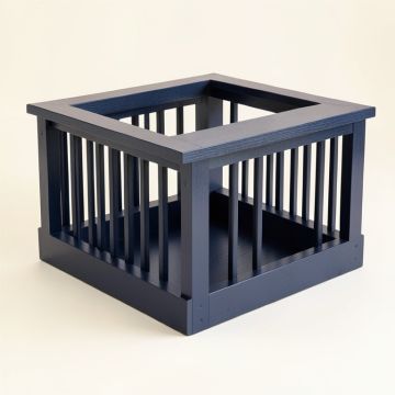 Glen Bluff Empty Furniture-Style Pet Crate - Navy (synthetic illustration; no displayed measurements)