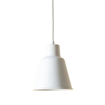 Hazel Bluff Pendant Light Suspended From One Plain Cable - White