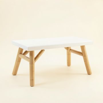 Elm Dell Indoor Bench - White (synthetic illustration; no displayed measurements)
