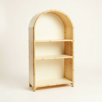 Field Crossing Freestanding Bookcase - Cream (synthetic illustration; no displayed measurements)