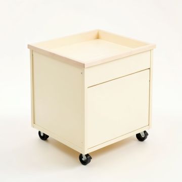 Field Crossing Empty Rolling Workshop Cart - Cream (synthetic illustration; no displayed measurements)