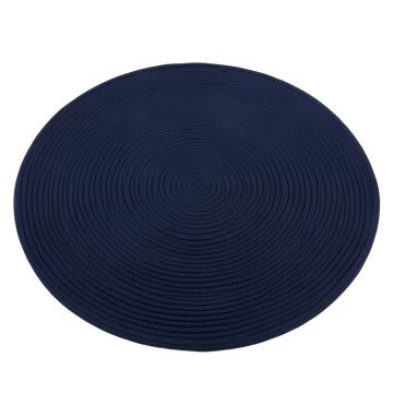 Shore Bluff Round Area Rug - Navy