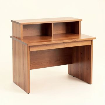 Leandra Solid Wood Desk With Hutch (synthetic illustration; no displayed measurements)