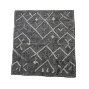 Radstock Geometric Shag Dark Gray Area Rug