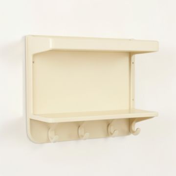 Brook Crossing Wall-Mounted Entryway Organizer Shelf - Cream (synthetic illustration; no displayed measurements)
