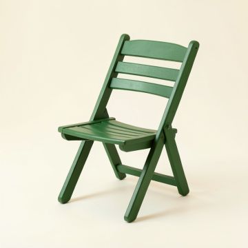 Linden Bluff Folding Outdoor Chair - Green (synthetic illustration; no displayed measurements)