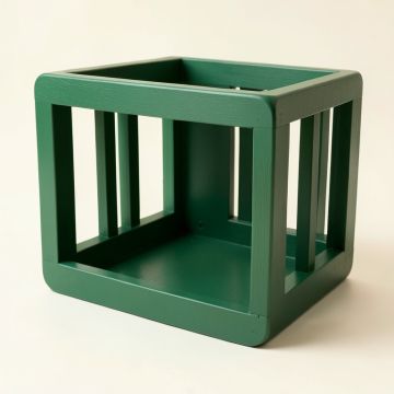 Ridge Crossing Empty Furniture-Style Pet Crate - Green (synthetic illustration; no displayed measurements)