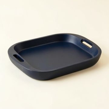 Reed Bridge Serving Tray - Navy (synthetic illustration; no displayed measurements)