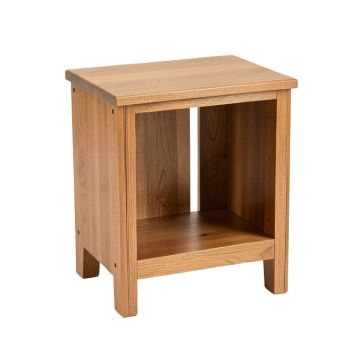 Calais Drum End Table With Storage