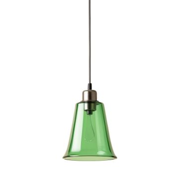 Flint Canyon Pendant Light Suspended From One Plain Cable - Green