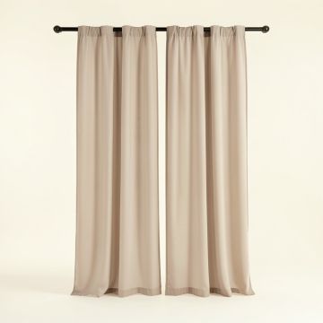 Lester Twisted Voile Solid Sheer Tab Top Curtain Panels (synthetic illustration; no displayed measurements)