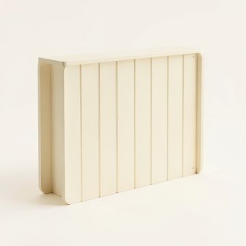 Elm Bluff Narrow Outdoor Storage Bench - Cream (synthetic illustration; no displayed measurements)