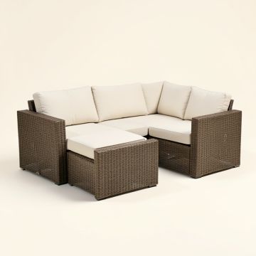 Alaze 4 Piece Outdoor Furniture Complete Patio Sofa Seating Group With Cushions (synthetic illustration; no displayed measurements)