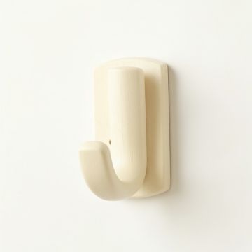 Holly Arc Wall-Mounted Robe Hook - Cream (synthetic illustration; no displayed measurements)