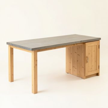 Maple Crossing Empty Workshop Workbench - Gray (synthetic illustration; no displayed measurements)