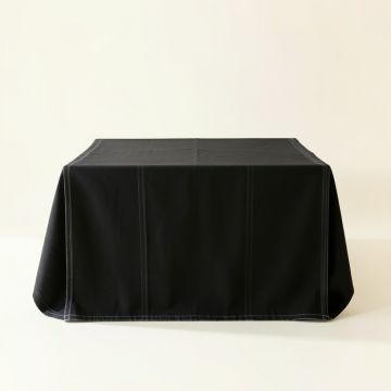 Lake Dale Flat Bed Sheet - Black (synthetic illustration; no displayed measurements)