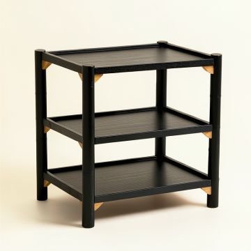 Olive Branch Empty Countertop Canister Rack - Black (synthetic illustration; no displayed measurements)