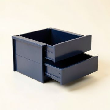 Elm Branch Small-Parts Storage Drawer Cabinet - Navy (synthetic illustration; no displayed measurements)