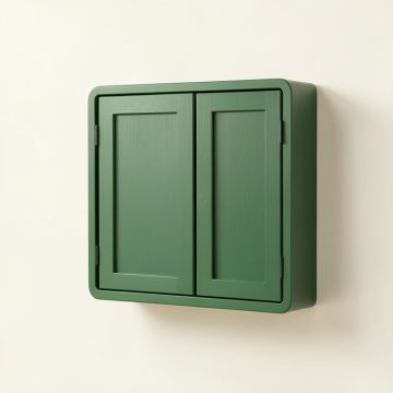 Sage Bluff Wall-Mounted Entry Cabinet - Green (synthetic illustration; no displayed measurements)