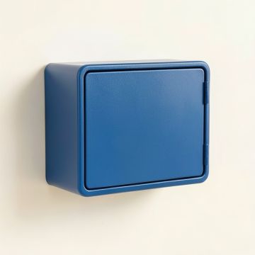 Bay Crossing Wall-Mounted Entry Cabinet - Blue (synthetic illustration; no displayed measurements)