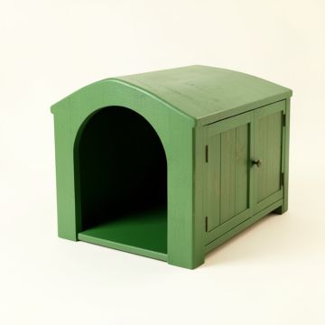 Ash Bridge Empty Furniture-Style Litter Enclosure - Green (synthetic illustration; no displayed measurements)
