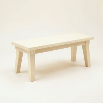 Glen Bend Indoor Bench - Cream (synthetic illustration; no displayed measurements)
