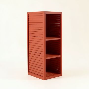 Slate Bluff Narrow Cubby Tower - Terracotta (synthetic illustration; no displayed measurements)