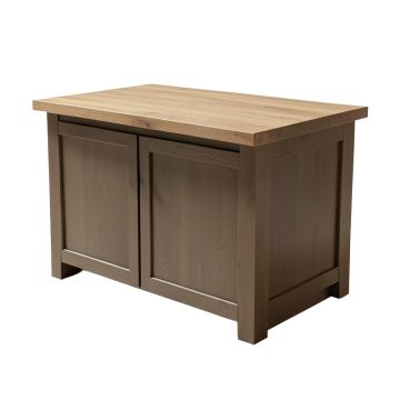 Collette Kitchen Island With Solid Wood Top