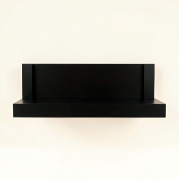 Summit Arc Wall-Mounted Shelf - Black (synthetic illustration; no displayed measurements)