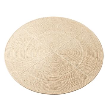 Cedar Bend Round Area Rug - Beige