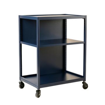 Sage Bridge Empty Rolling Workshop Cart - Navy
