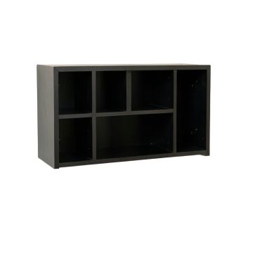 Meadow Canyon Wall-Mounted Entryway Organizer Shelf - Black