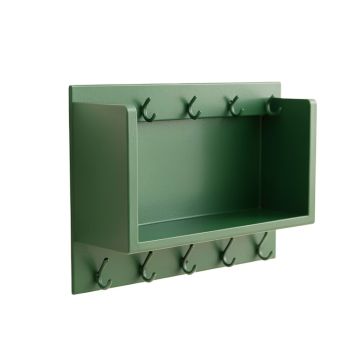 Field Crossing Wall-Mounted Entryway Organizer Shelf - Green
