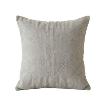 Oak Crest Filled Accent Pillow - Gray