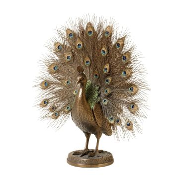 Armanno Outdoor Animal Peacock Metal Garden Statue