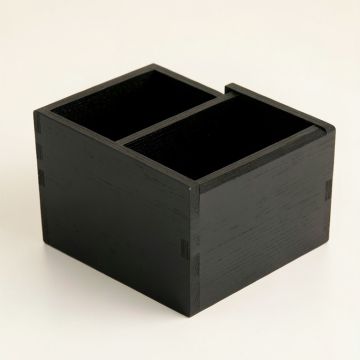 Cedar Bluff Empty Coffee-Station Organizer - Black (synthetic illustration; no displayed measurements)