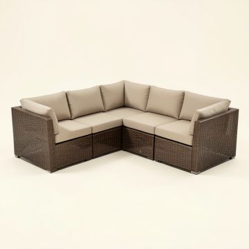 Jarin 4 Piece Sectional Seating Group With Cushions (synthetic illustration; no displayed measurements)