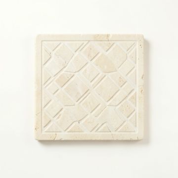 Lake Bluff Uninstalled Square Decorative Tile - Cream (synthetic illustration; no displayed measurements)
