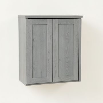 Willow Branch Wall-Mounted Laundry Cabinet - Gray (synthetic illustration; no displayed measurements)
