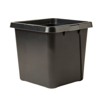 Keter Novel 90 Gallon Water Resistan Resin Lockable Deck Box In Black/Gray