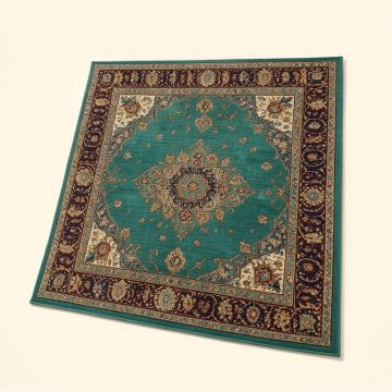 Havily Oriental Teal Indoor/Outdoor Area Rug (synthetic illustration; no displayed measurements)