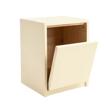 Brook Dale Freestanding Pull-Out Hamper Cabinet - Cream