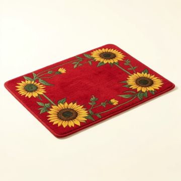 Celestiel Gathering Sunflowers Kitchen Mat (synthetic illustration; no displayed measurements)