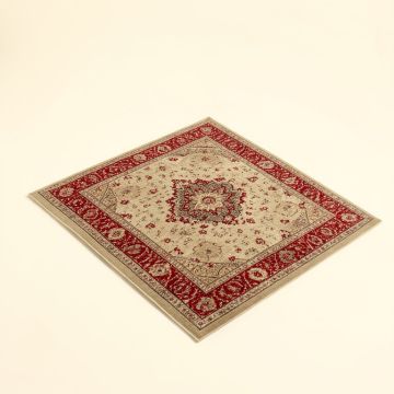 Angelmanuel Power Loom Khaki/Red Rug (synthetic illustration; no displayed measurements)