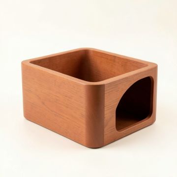 Summit Dell Empty Furniture-Style Litter Enclosure - Terracotta (synthetic illustration; no displayed measurements)
