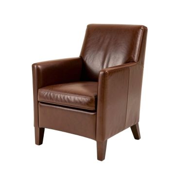 Riner Leather Upholstered Dining Chair
